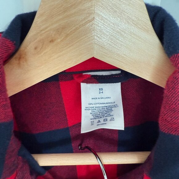 Land's End Holiday Flannel Pajama Set with Pockets! Good Condition Size XS - Picture 3 of 4